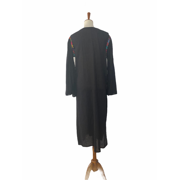 NEW Carolina K Womens Roman Tunic Bohemian Embroidered Dress Black S Small - Picture 4 of 11